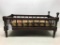 Antique Wooden Doll Bed W/Mattress