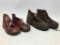 Pair Of Creazioni (Italy) Leather Child's Shoes + Another Pair