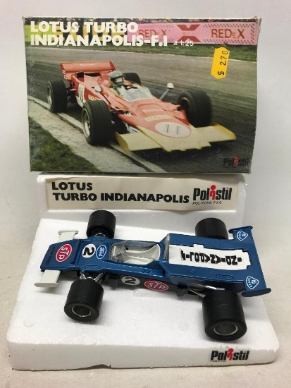 Vintage Polistil "lotus Turbo Indianapolis" Italian Diecast Car In Box