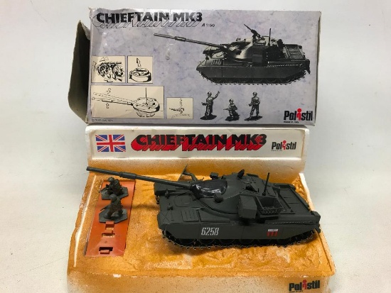 Vintage Polistil "Chieftan MK3" Italian Diecast Tank In Box