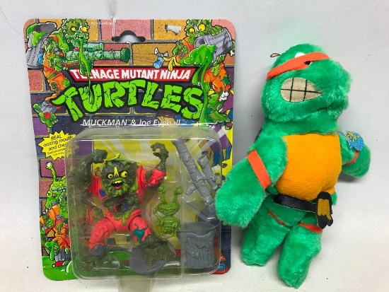 1990 Teenage Mutant Ninja Turtles "Muckman & Joe Eyeball" Mint On Card