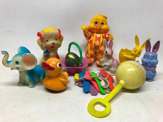 Group Of Vintage Baby/Child's Toys