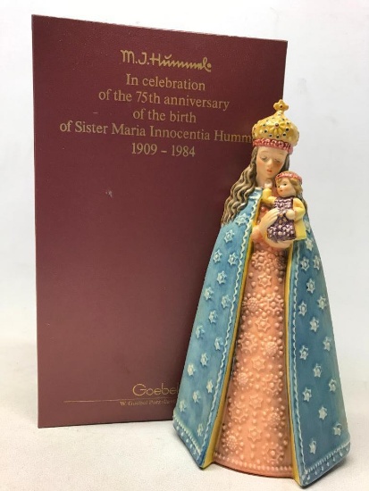 Hummel Figurine In Box: 75th. Anniversary Of The Birth Of Sister Maria Innocentia Hummel 1909-1984