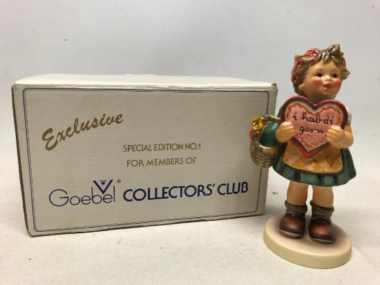 Hummel Figurine W/Box: Collectors Club #1 (1972)