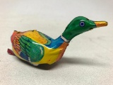 Vintage Makita Tin 60's Japan Wind-Up Duck