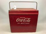 Nice Vintage, Metal Coca-Cola Cooler with Original Insert!