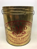 Large Tin with no Lid, Pure Kettle Rendered Lard from Springfield Ohio