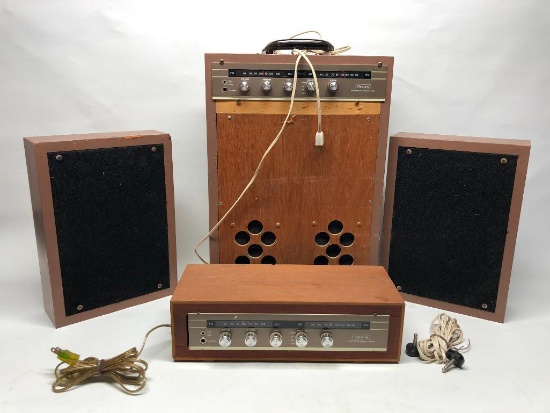 Older Sears Radio & (2) Speakers