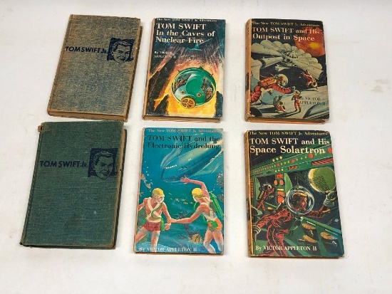 (6) 1950's Tom Swift Hardback Books