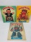 3 Garbage Pail Kids Folders, Rappin Ron, Itchy Richie and Roy Bot, They are Curved a Bit