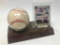 Autographed Frank Thomas #35 Baseball In Holder W/Card