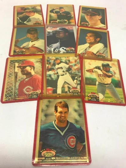 (10) 1992 Stadium Club Members Choice Baseball Cards
