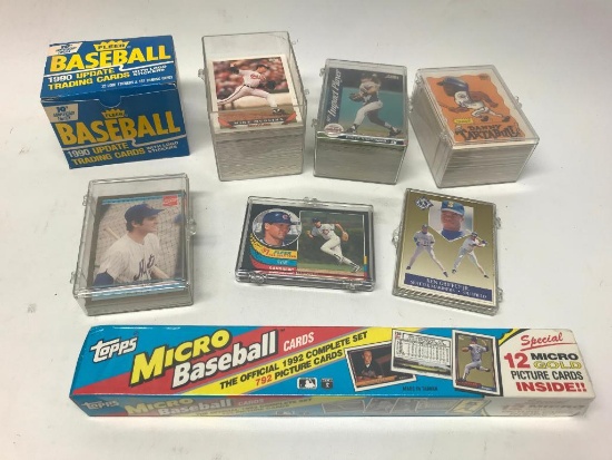 Topps 1992 Micro Card Set, Kids Cards, Fleer Traded, & Others As Pictured