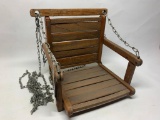 Vintage Oak Swing By Gym Dandy