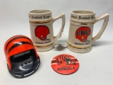 Cincinnati Bengals & Cleveland Browns Mugs & Misc. Items