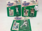 (3) 1988 Starting Lineup Figures On Cards
