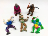 (5) 1989 Mutant Ninja Turtle Figures