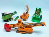 (3) Shinsei & (1) Tonka Die-cast Construction Vehicles