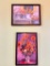 (2) Framed Prints W/Flowers