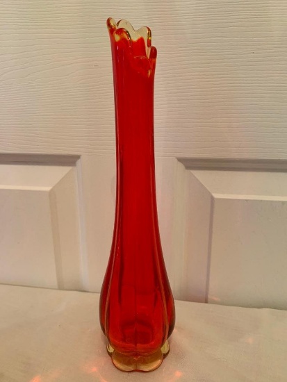 Vintage 60's Era Glass Vase