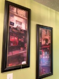 (2) Framed Cafe Prints