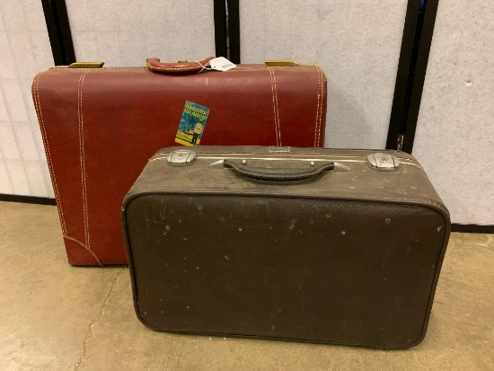 Pair Of Vintage Suitcases