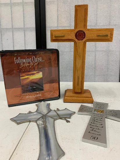 "Following Christ" CD's & (3) Crosses