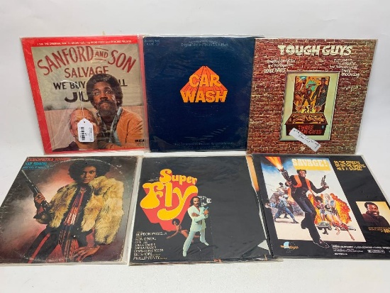 6 Movie and Television 33 RPM Records