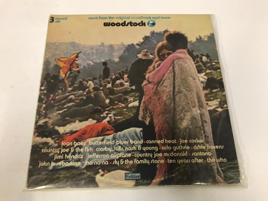 Music from the original soundtrack and movie woodstock, 3 record set, 33 RPM