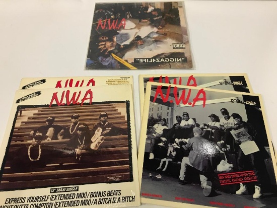 4 NWA 12" Singles and a 33 RPM Album