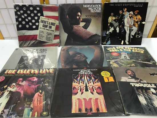 9 R& B, 33 RPM Albums