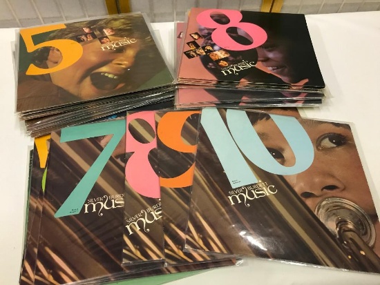 36 Silver Burdett Music Records from Different Series as Pictured