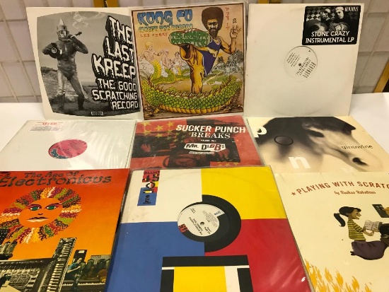 9 Instrumental or DJ 33 RPM Records