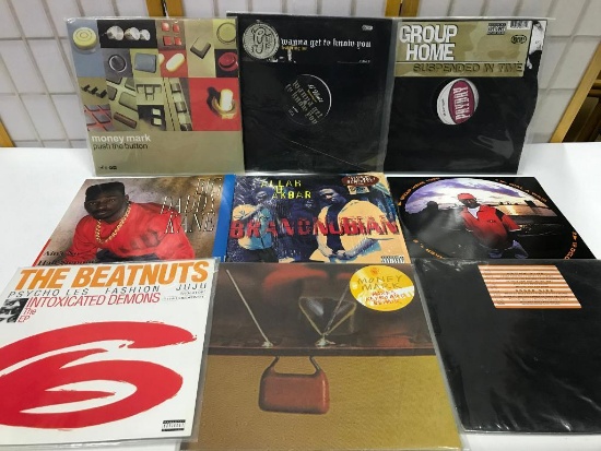 Group of 9 Rap 33 RPM Records
