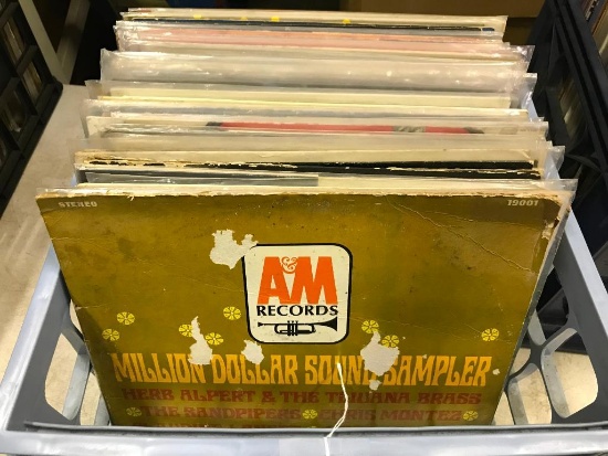 Crate of Music, Easy Listening and More 33 RPM Records