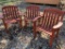 (3) Outdoor Wooden Chairs