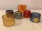 (6) Etched Multi-Colored Bohemian Napkin Rings