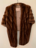 Vintage Ladies Mink Fur Stole From Roark's Furs