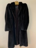 Vintage Ladies Full Length Fur Coat By Roark's Furs