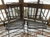 (2) Iron Patio Chairs