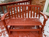 Wooden Porch Glider