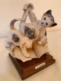 G.Armani Porcelain Cats Figurine