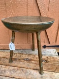 Small Brass 3-Leg Stool