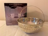 Silverplated Pierced Basket W/Box By International Silver Company
