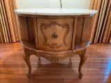 French Provencial Marble Top Stand