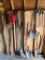 Large Group of Yard Tools in Shed