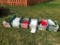Group of Six Totes of Christmas Items!! In Shed!