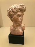 Chalk/Plaster Neo-Classical Bust On Stand