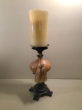 Decorator Candleholder W/Candle