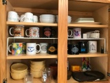 Contents of Upper Cabinet on the Left Side of Refrigerator